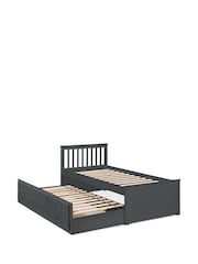 Julian Bowen Black Maisie 3 Drawer Storage Bed with Pull Out Underbed - Image 7 of 14