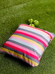 Navigate Blue Gardenia 100% Cotton Outdoor Cushion - Image 2 of 5