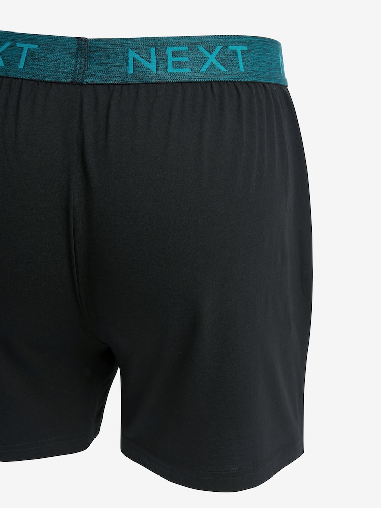 Black Marl Waistband 4 pack Boxers - Image 3 of 3