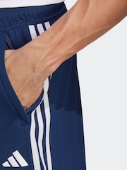 adidas Blue Train Essentials 3-Stripe Shorts - Image 4 of 6