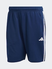 adidas Blue Train Essentials 3-Stripe Shorts - Image 5 of 6