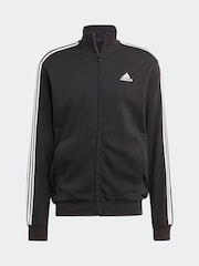 adidas Black Sportswear Basic 3-Stripes French Terry Tracksuit - Image 7 of 8