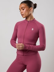 Gym King Purple 365 Long Sleeve Full Zip Funnel Jacket - Image 1 of 2