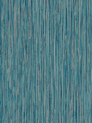 Decorline Blue Vertical Grasscloth Wallpaper - Image 2 of 2