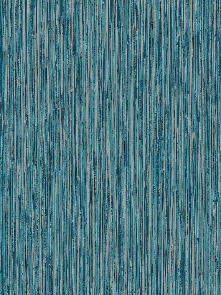 Decorline Blue Vertical Grasscloth Wallpaper - Image 2 of 2