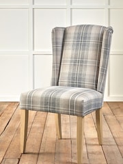 Versatile Check Nevis Grey Sherlock Dining Chair - Image 1 of 1