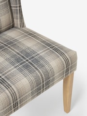 Versatile Check Nevis Grey Sherlock Dining Chair - Image 6 of 6