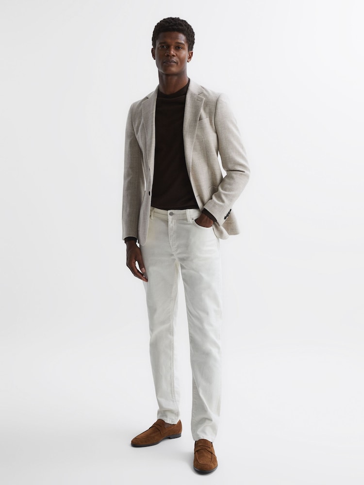 Reiss Tan Bray Suede Slip On Loafers - Image 2 of 5