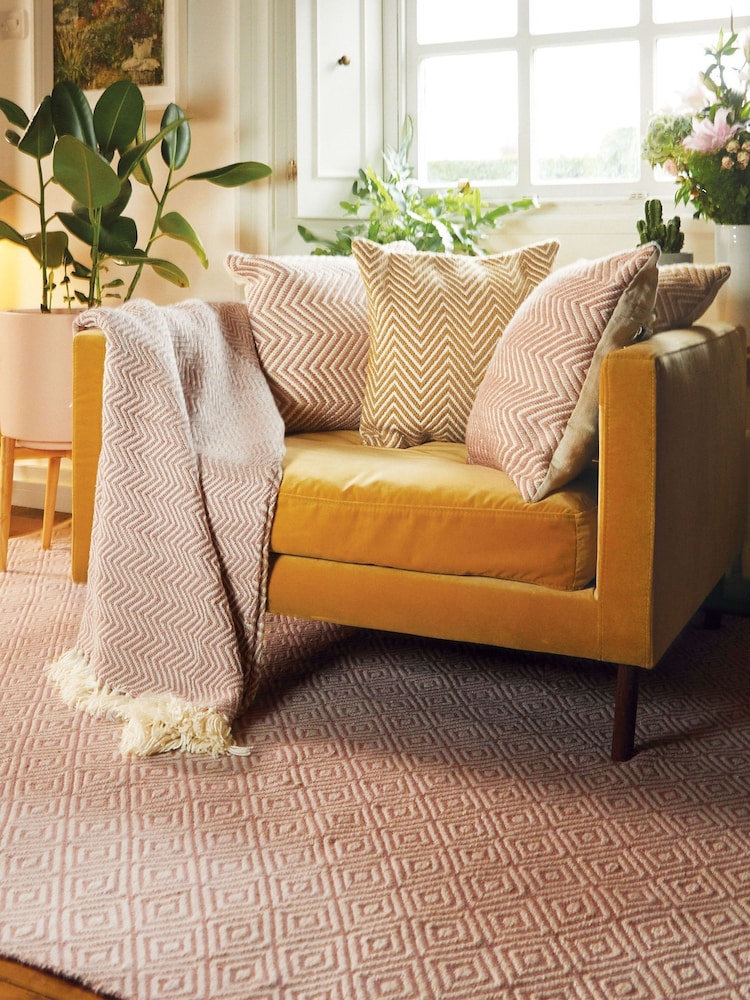 My Mat Rose Diamond Woven Indoor/Outdoor Rug - Image 1 of 2 My Mat Rose Diamond Woven Indoor/Outdoor Rug - Image 1 of 2