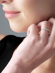 Beaverbrooks White Gold 18ct Diamond Twist Ring - Image 2 of 3