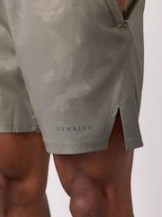 Gym King Green Debossed Camo Shorts - Image 4 of 4