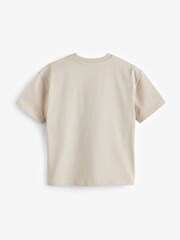 Stone 100% Cotton Short Sleeve Utility T-Shirt (3-16yrs) - Image 2 of 3