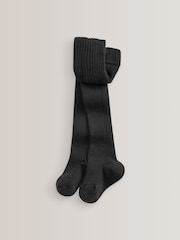 Black Cotton Rich Rib Tights - Image 1 of 1