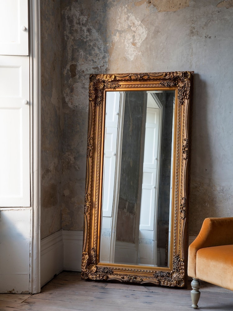 Gallery Home Gold Oxford Leaner Mirror - Image 1 of 2