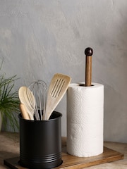 Black Bronx Kitchen Roll & Utensil Holder - Image 1 of 3