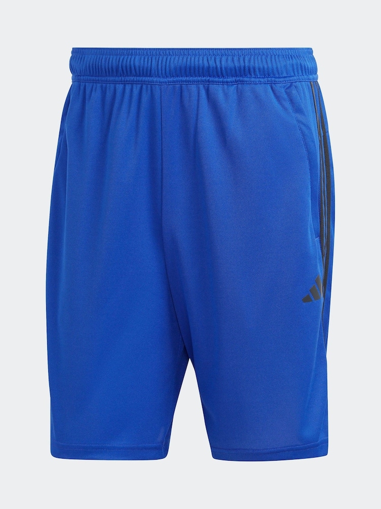 أزرق/أسود - adidas Train Essentials 3-Stripe Shorts - صورة 4 من 4 أزرق/أسود - adidas Train Essentials 3-Stripe Shorts - صورة 4 من 4