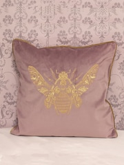 Riva Paoletti Dusky Blush Pink Cerana Velvet Polyester Filled Cushion - Image 1 of 4