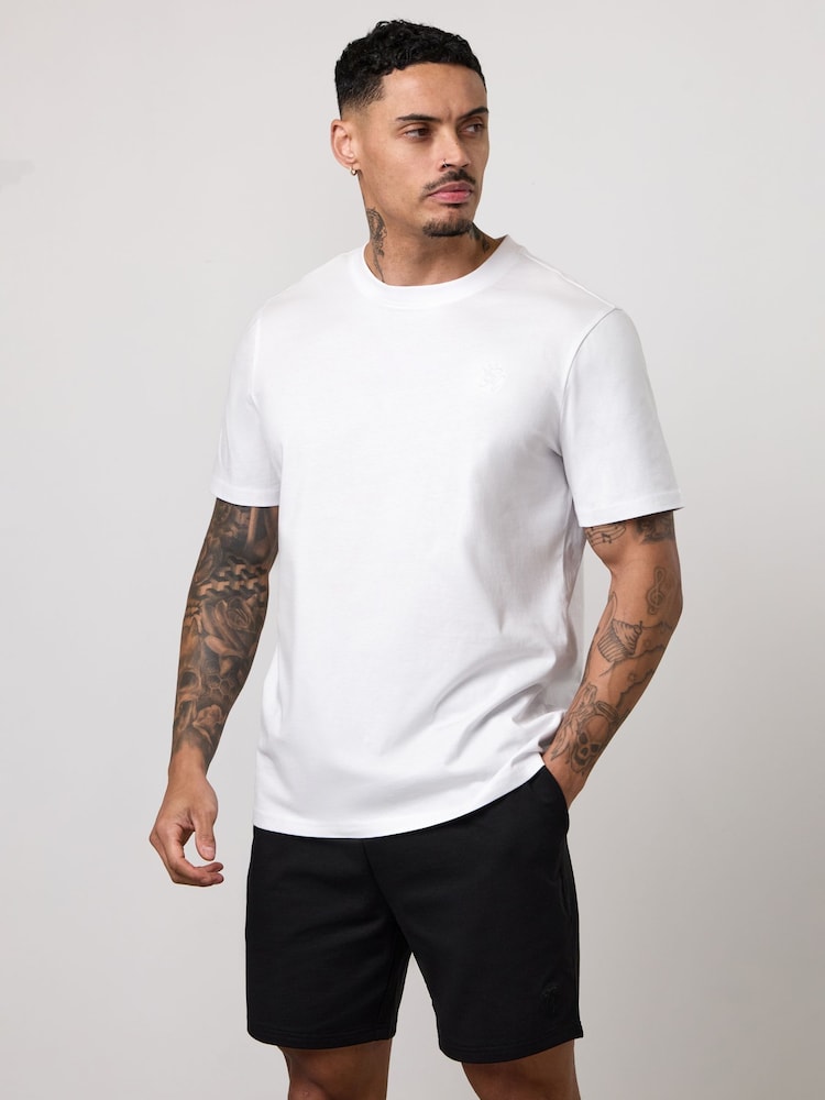 Gym King White Victory Regular Fit Jersey T-Shirt - Image 1 of 2