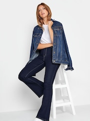 Long Tall Sally Blue Denim Kickflare Jeans - Image 2 of 3