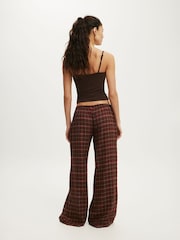 Cotton On Brown Cloud Soft Wide Leg Flannel Pyjamas - Image 2 of 3
