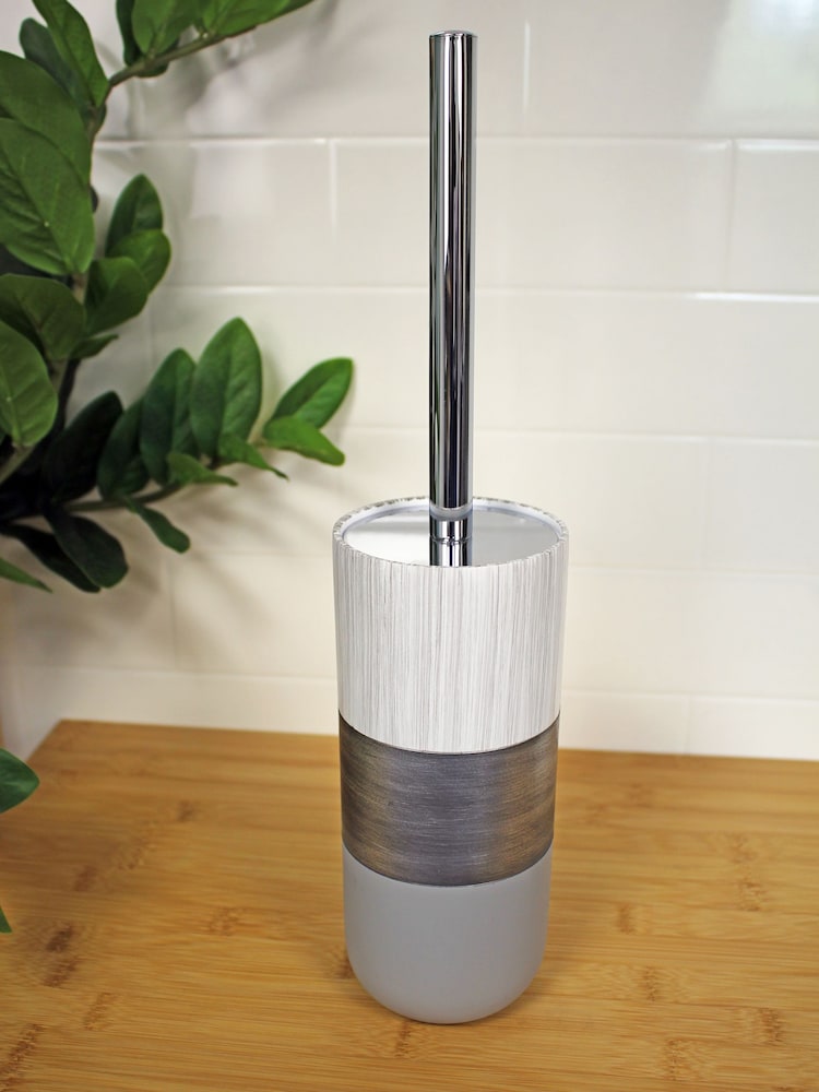 Showerdrape Silver Set of 4 Bathroom Accessory Set - Image 2 of 4