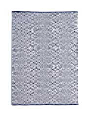 My Mat Navy Diamond Woven Indoor/Outdoor Rug - Image 2 of 2