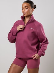 Gym King Purple 365 Raglan Sleeve Funnel Jumpers - Image 1 of 2