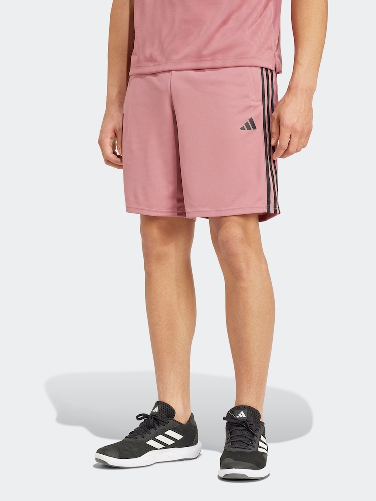 وردي - adidas Train Essentials 3-Stripe Shorts - صورة 1 من 6