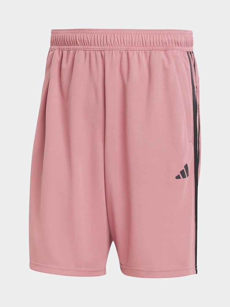 وردي - شورت تدريب بنمط 3 خطوط تشكيلة Essentials من adidas - صورة 6 من 6 وردي - شورت تدريب بنمط 3 خطوط تشكيلة Essentials من adidas - صورة 6 من 6