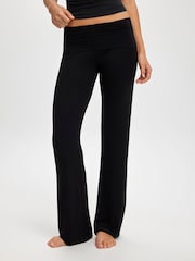 Cotton On Black Airy Soft Roll Waist Joggers - Image 1 of 5