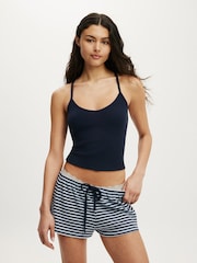 Cotton On Blue Super Soft Waffle Cami & Waffle Cheeky Shorts Set - Image 1 of 3