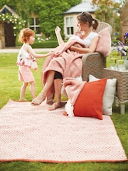 My Mat Rust Diamond Woven Indoor/Outdoor Rug - Image 1 of 2