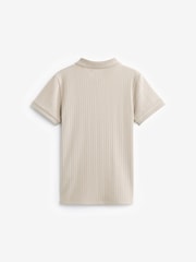 Stone Textured Short Sleeve Polo Shirt (3-16yrs) - Image 2 of 3