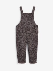 Grey Animal Print Soft Cotton Dungarees (3-16yrs) - Image 5 of 6
