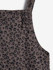 Grey Animal Print Soft Cotton Dungarees (3-16yrs) - Image 6 of 6