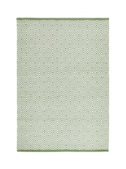 My Mat Dark Green Diamond Woven Indoor/Outdoor Rug - Image 2 of 2