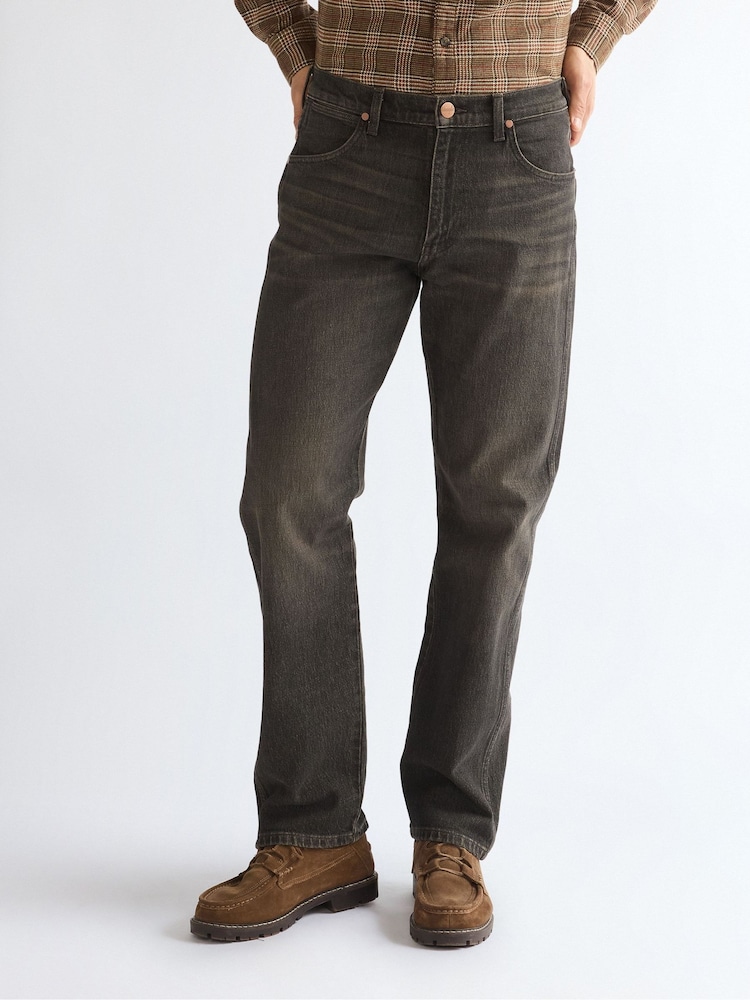 Wrangler Grey Frontier Dune Break Relaxed Straight Jeans - Image 1 of 6 Wrangler Grey Frontier Dune Break Relaxed Straight Jeans - Image 1 of 6