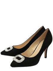 Lotus Black Stiletto Heel Court Shoes - Image 2 of 4