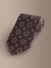 Navy Signature Italian Silk Design Tie - Image 1 of 3