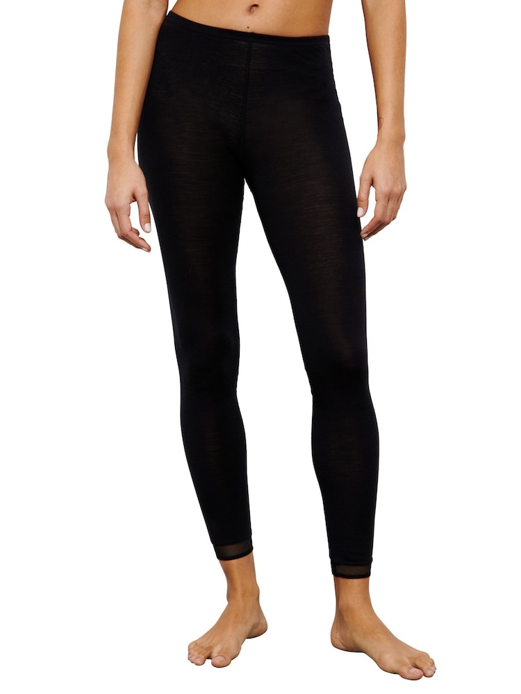 Chantelle Black Femilet by Juliana Merino Wool Thermal Leggings - Image 1 of 4 Chantelle Black Femilet by Juliana Merino Wool Thermal Leggings - Image 1 of 4