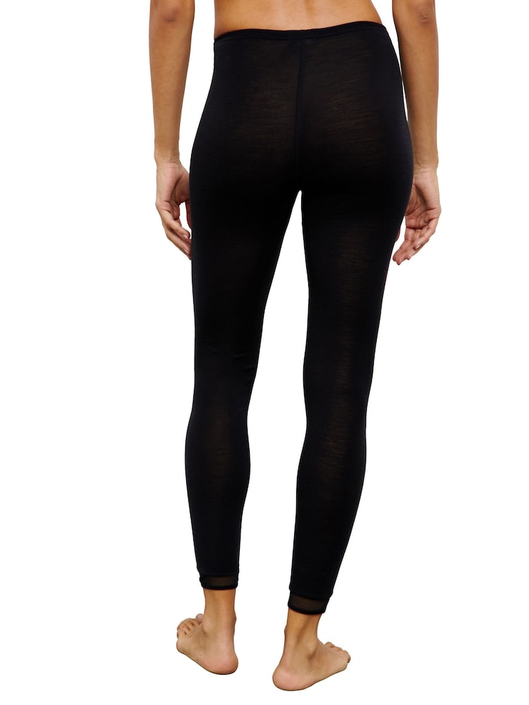 Chantelle Black Femilet by Juliana Merino Wool Thermal Leggings - Image 2 of 4 Chantelle Black Femilet by Juliana Merino Wool Thermal Leggings - Image 2 of 4