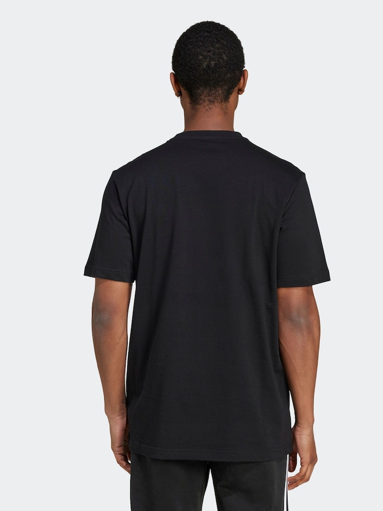 adidas Black Modern Essentials Graphic 100% Cotton T-Shirt - Image 2 of 15 adidas Black Modern Essentials Graphic 100% Cotton T-Shirt - Image 2 of 15