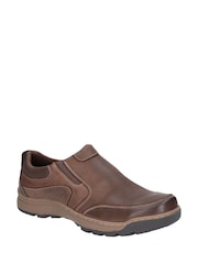 Hush Puppies Brown Jasper Slip-On Trainers - Image 2 of 4