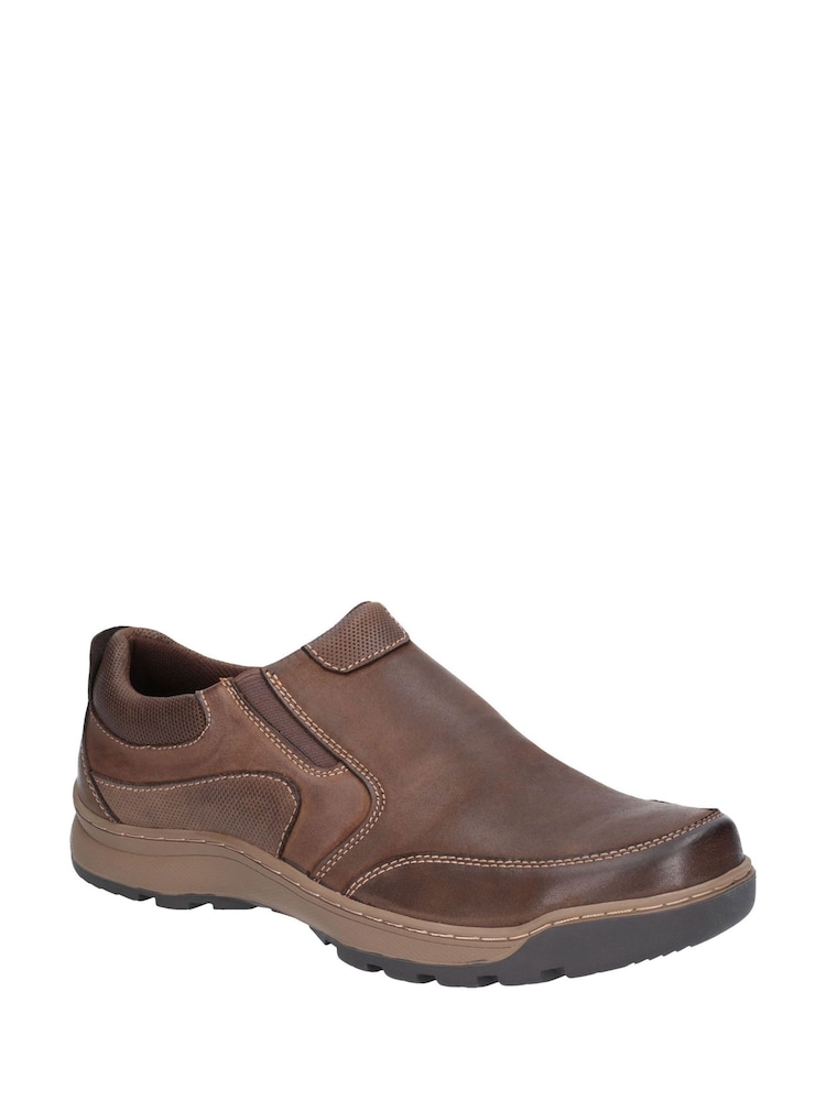 Hush Puppies Brown Jasper Slip-On Trainers - Image 2 of 4