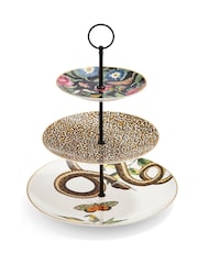 Spode Multi Creatures of Curiosity 3 Tier Cake Stand - Image 3 of 3