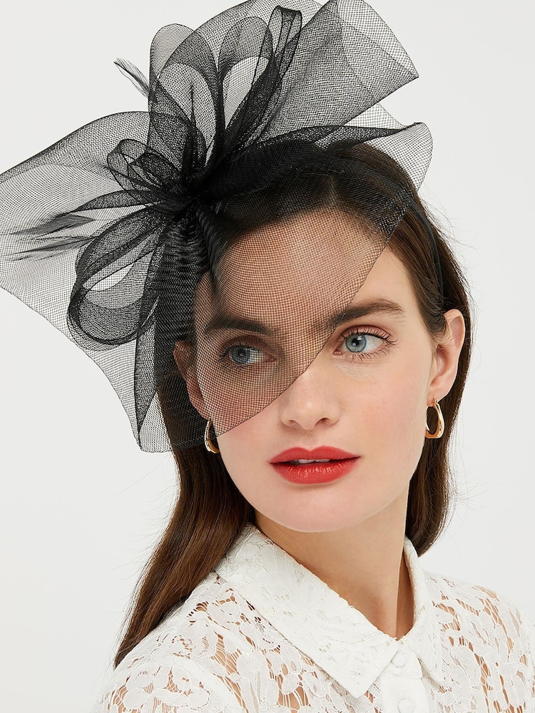 Accessorize Black Mini Mia Fascinator - Image 1 of 2