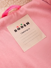 Boden Cream Collared Borg Jacket - Image 4 of 5