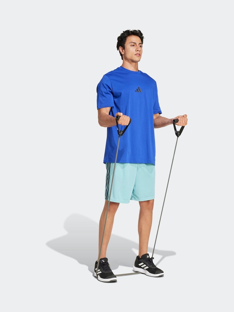 adidas Green Train Essentials 3-Stripe Shorts - Image 4 of 7