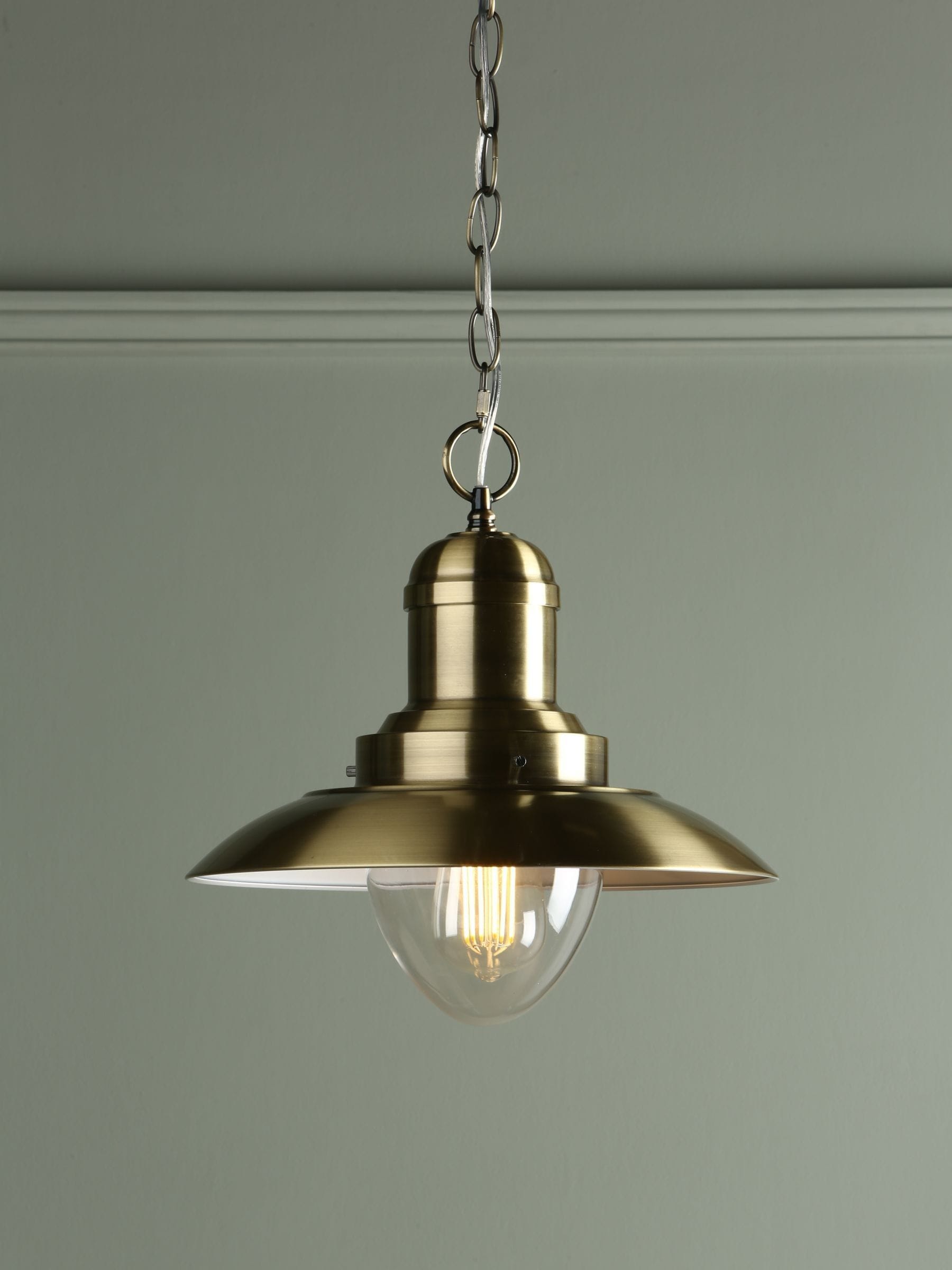 Brass fisherman pendant light online