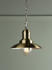 Laura Ashley Brass Fisherman Ceiling Light - Image 1 of 6